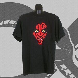 Vintage 90s Star Wars Darth Maul T-Shirt Puff Print Men's Large